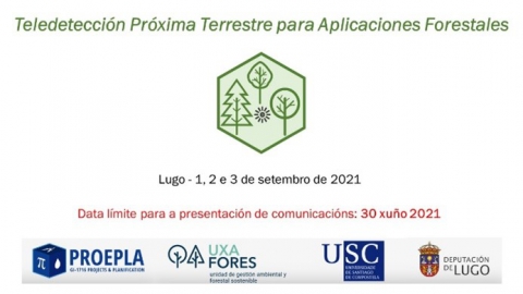 Aberto o prazo para presentación de comunicacións “Workshop sobre Teledetección Próxima Terrestre para Aplicacións Forestais”